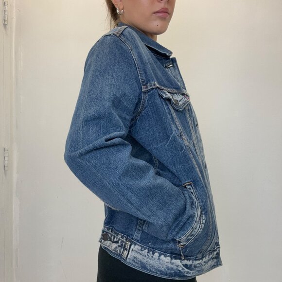 M - Levi’s Faded Dark Wash Denim Jacket - Picture 2 of 6